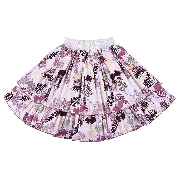 Baby Girls Casual Printed Top and Skirt For Girls