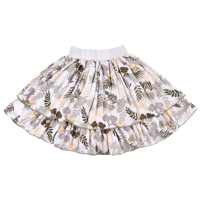 Baby Girls Casual Printed Top and Skirt For Girls
