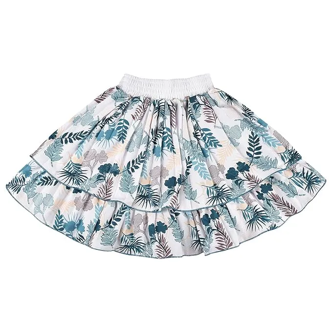 Baby Girls Casual Printed Top and Skirt For Girls