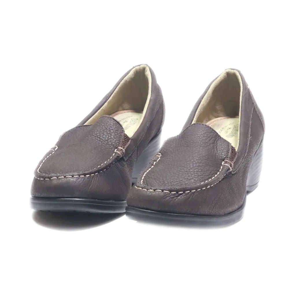 Eastland Wedge Shoes Leather Brown Colour For Women