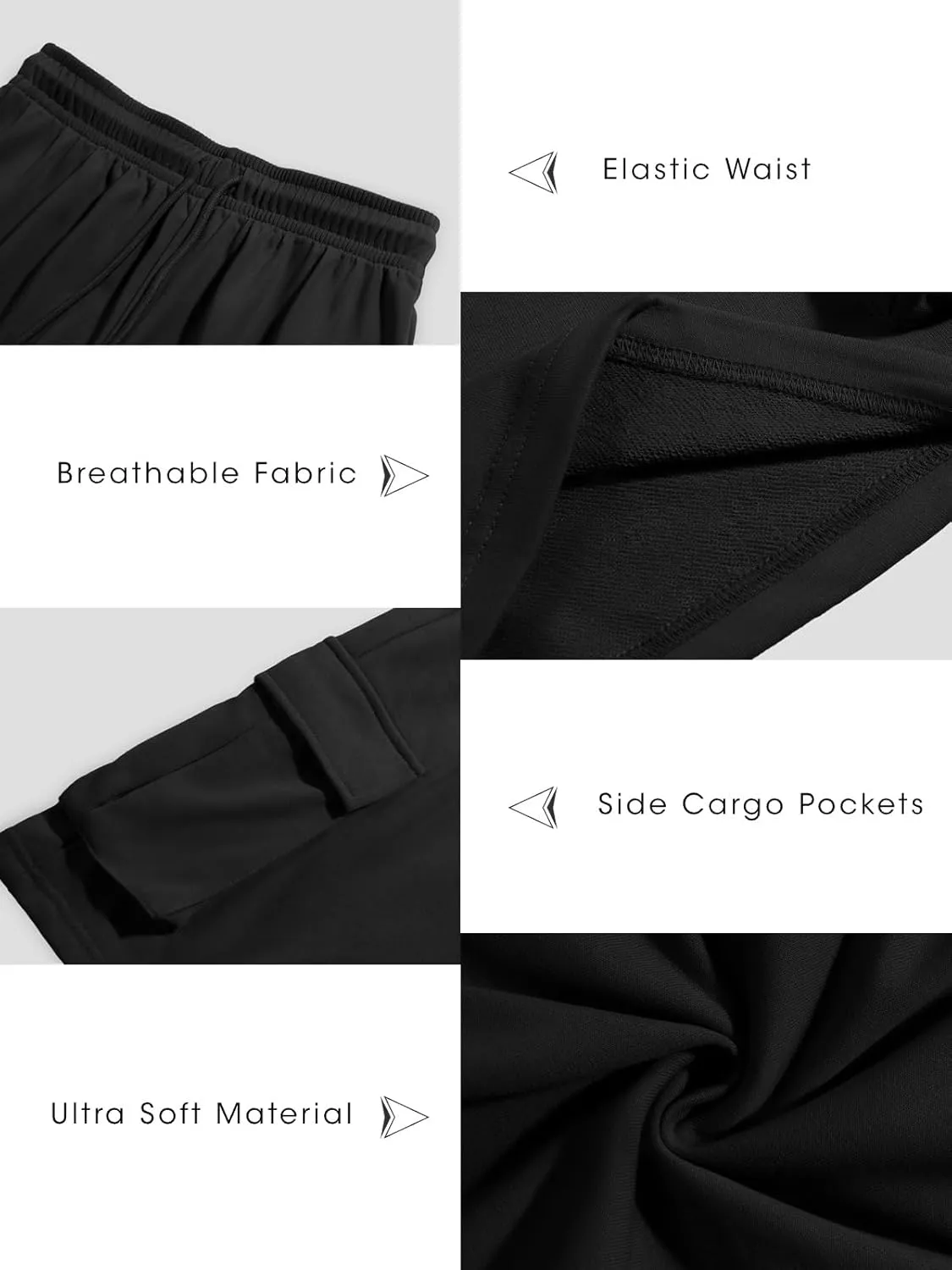 Fisoew Sweat Shorts for Women Casual Summer Drawstring Cargo Short Athletic Running Workout Baggy Shorts