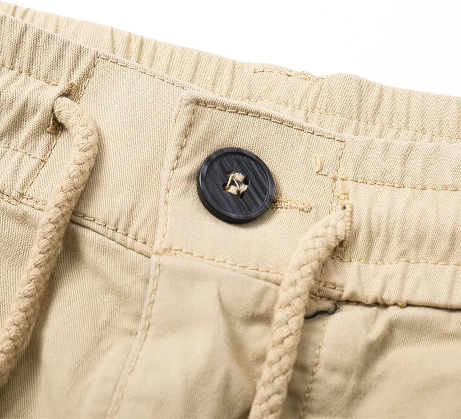 Muscularfit Linen Shorts for Men 2023 Casual Elastic Waist Cargo Short with Pockets Regular and Big & Tall Summer Beach Short